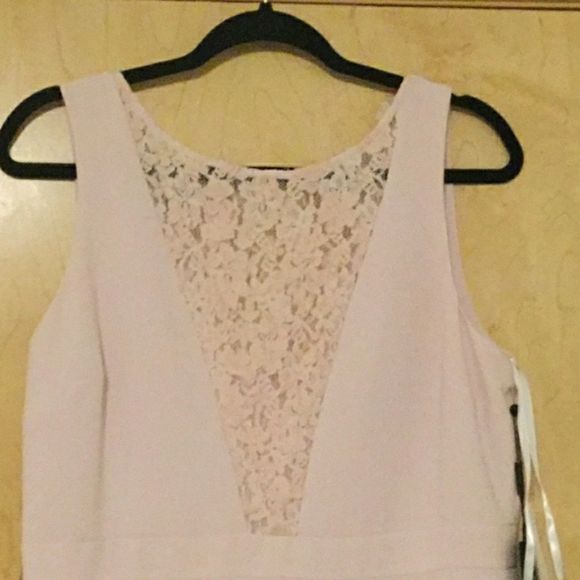 Plungling Illusion Lace Sheath Gown with Flowers - Picture 4 of 8